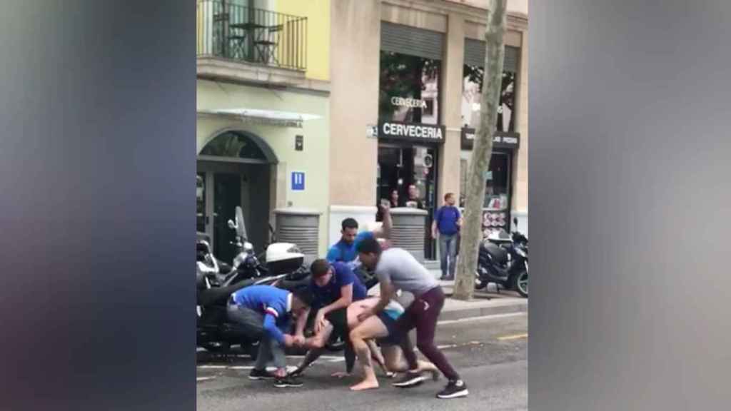 Agresión al hombre, este domingo, en el barrio del Raval