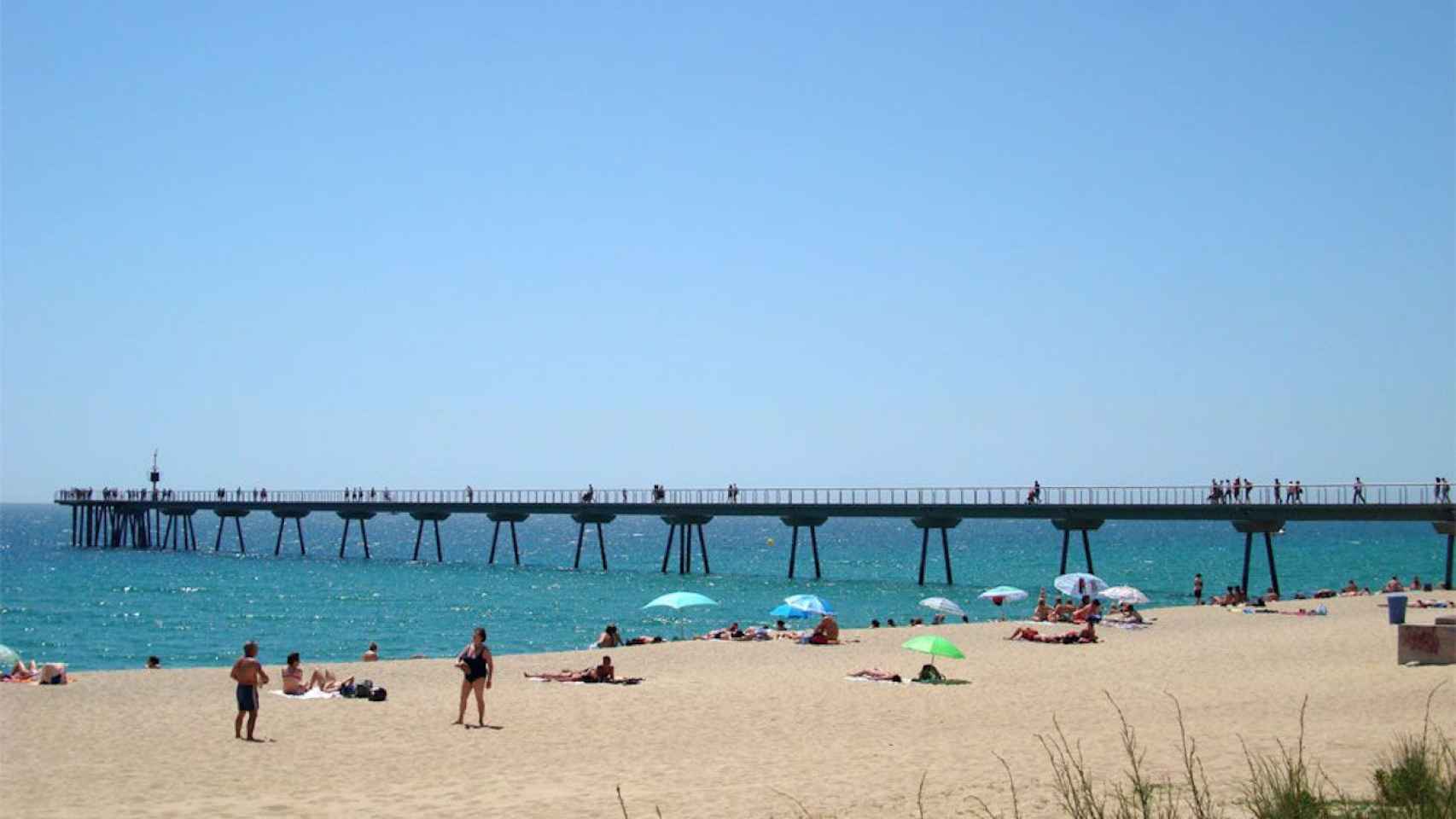 Imagen de archivo de la playa del Pont del Petroli / BADALONA BITÀCORA