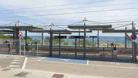 Puente subterráneo de la estación de tren de Premià de Mar