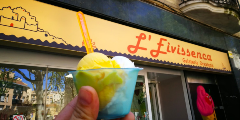Un helado de la heladería L'Eivissenca del barrio de Horta / GOOGLE MAPS