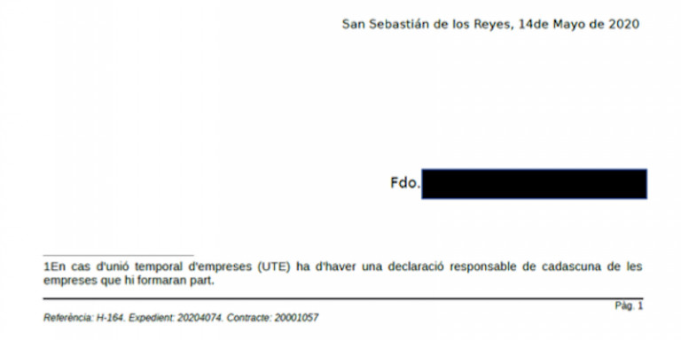 La declaración de Saborit / MA