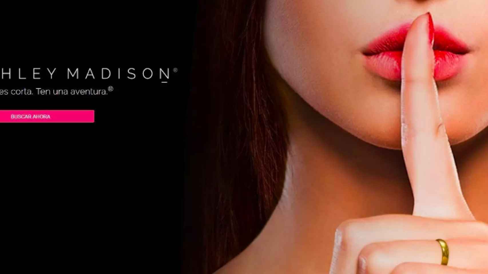 Imagen promocional de la web de citas para casados, 'Ashley Madison'