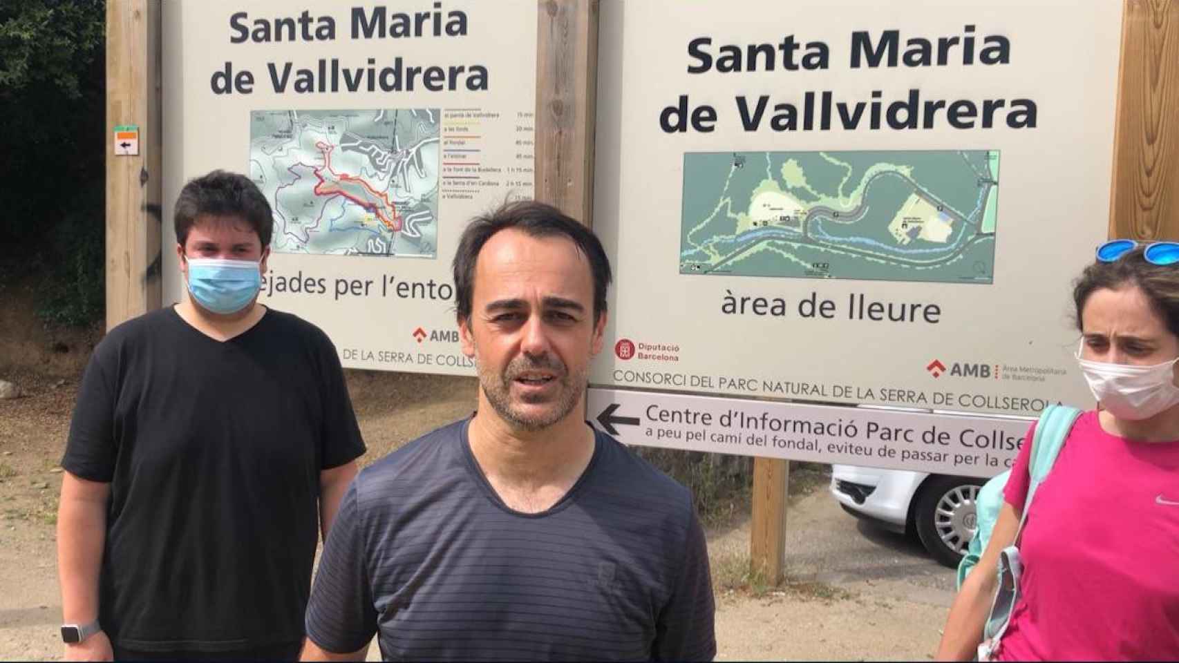 El concejal del PP, Óscar Ramírez, en el parque de Collserola / PP