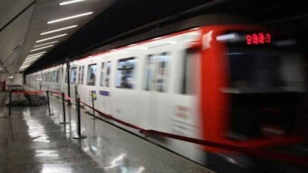 Un metro de Barcelona en una imagen de archivo