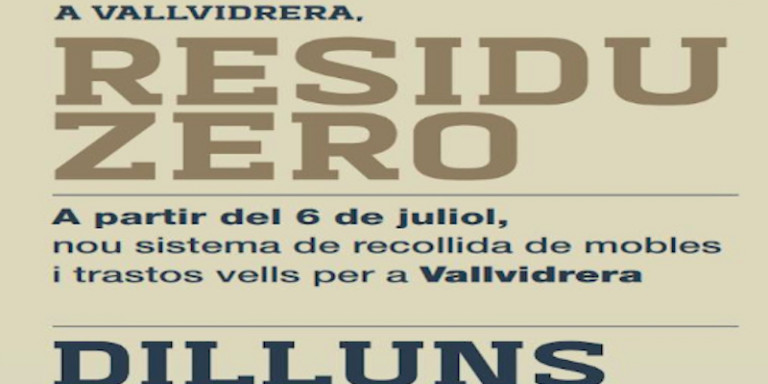 Imagen promocional del nuevo sistema de recogida de muebles viejos en Vallvidrera / AY. DE BCN