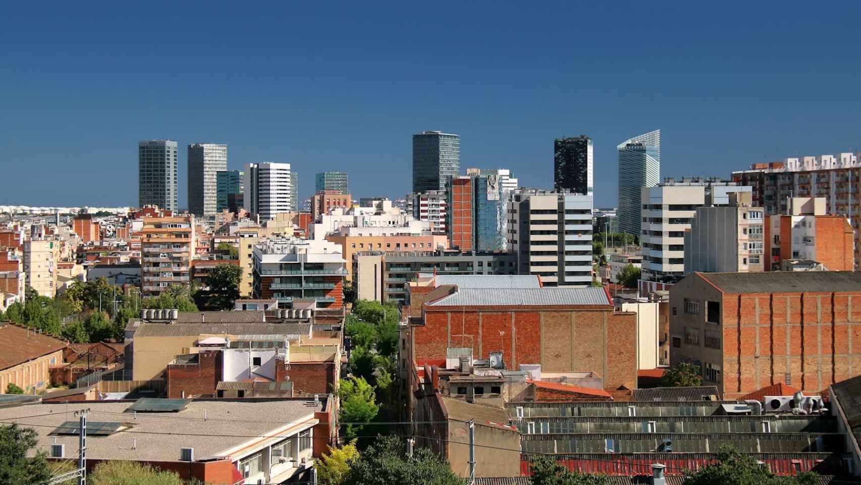 Vista panorámica de L'Hospitalet de Llobregat, la ciudad más poblada de Catalunya