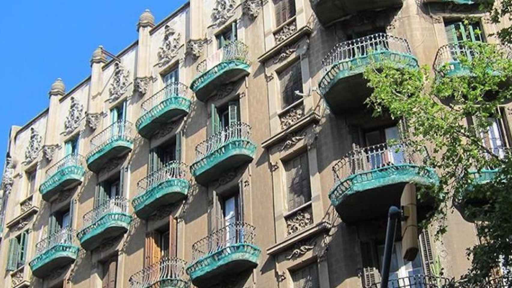 Un bloque de pisos de Barcelona