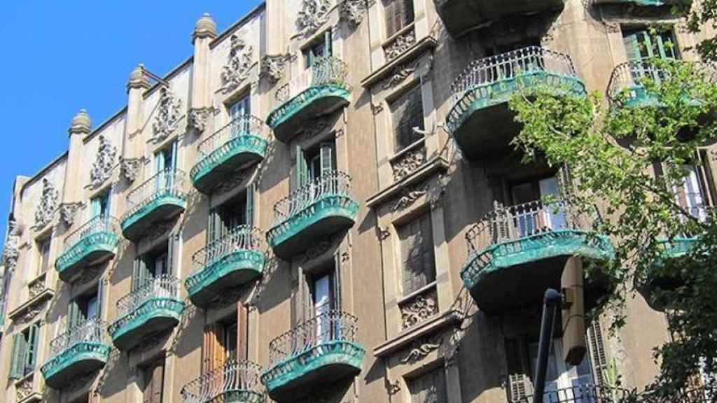 Un bloque de pisos de Barcelona