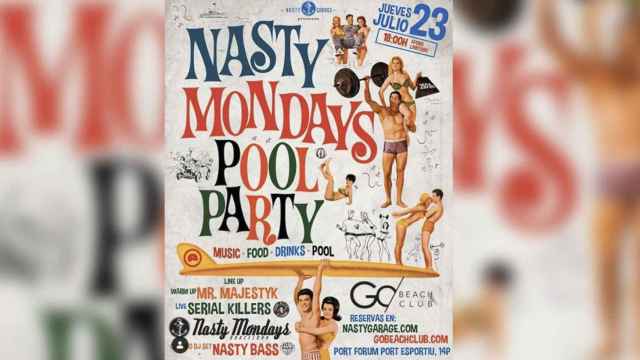 Cartel de la edición 'Pool party' de los 'Nasty Mondays' / NASTY GARAGE