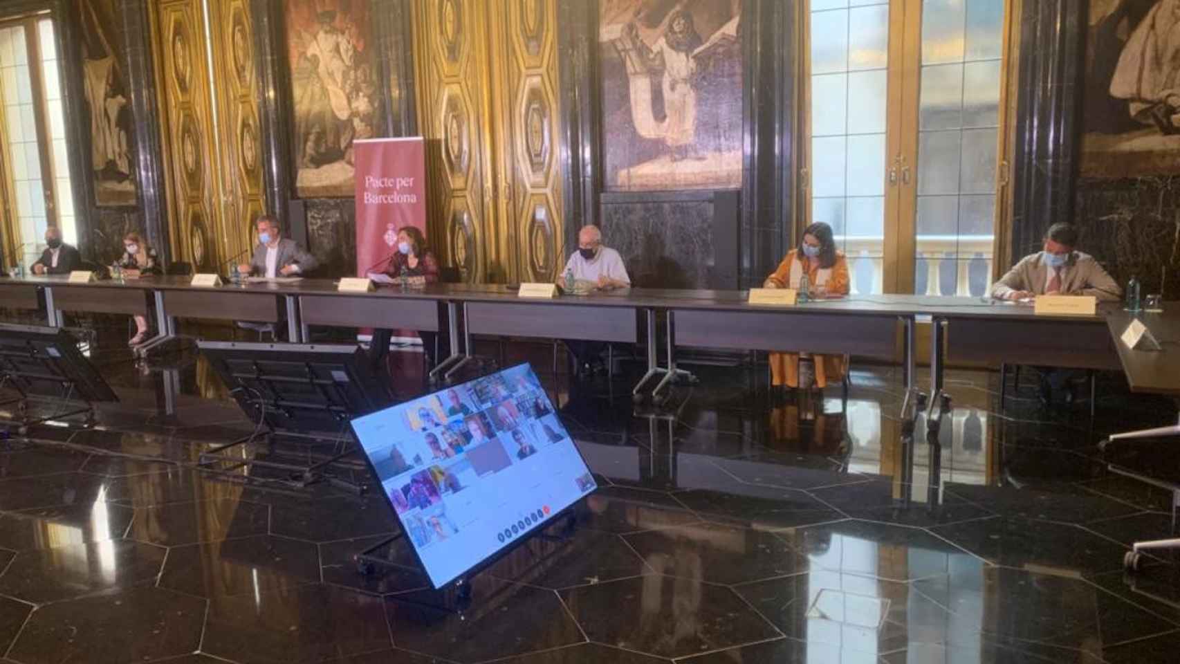 Reunión del 'Pacto por Barcelona' en el Ayuntamiento / BARCELONA PEL CANVI