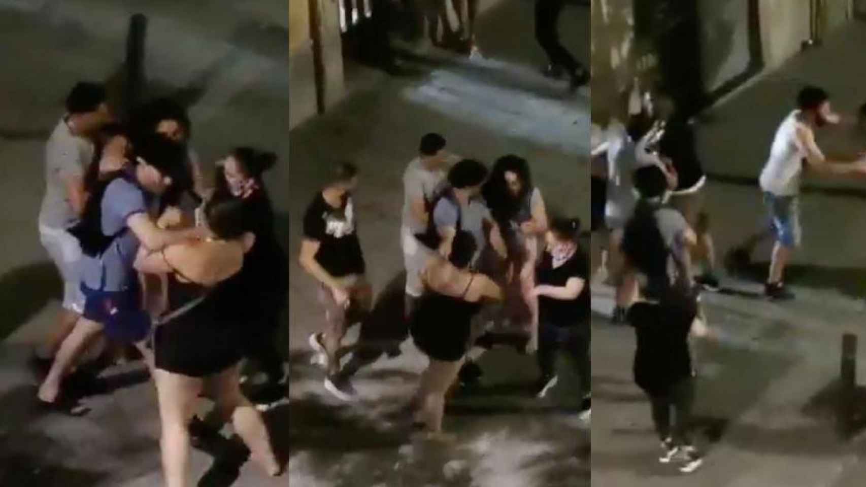 VÍDEO: Pelea entre prostitutas de madrugada en El Raval