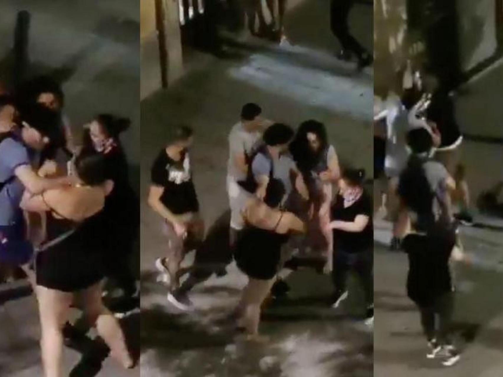 VÍDEO: Pelea entre prostitutas de madrugada en El Raval