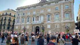 Manifestación del sector de la noche  esta tarde en la plaza Sant Jaume / ASACC