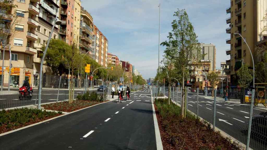 La avenida Meridiana, en una imagen de abril de 2019 / TWITTER