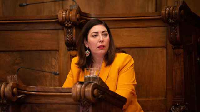 La concejal de Ciutadans Luz Guilarte, durante la sesión plenaria del Consejo Municipal del Ayuntamiento de Barcelona del pasado 26 de junio / EP - DAVID ZORRAKINO