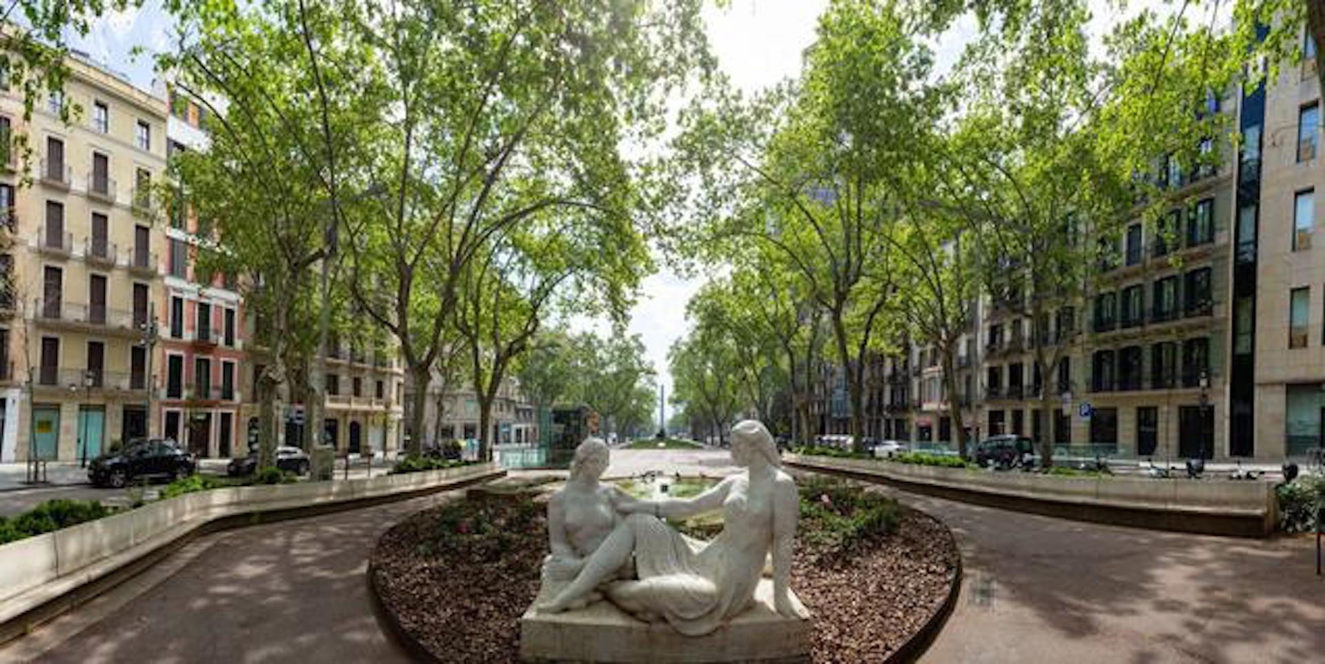 Los Jardinets de Gràcia, uno de los puntos del itinerario Mercè Rodoreda / Ayuntamiento de Barcelona