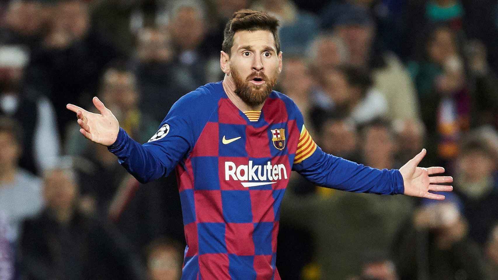 Leo Messi, que ha anunciado su intención de abandonar el Barça, durante un partido / EFE