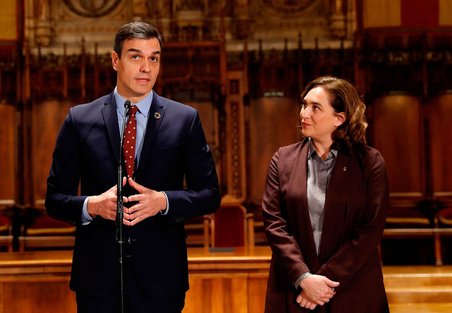 Ada Colau y Pedro Sánchez en una imagen de archivo / EFE