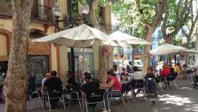 Una de las terrazas de la Rambla del Poblenou en Barcelona / CR