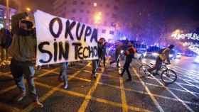 Una manifestación del movimiento okupa en Barcelona / EFE