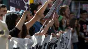 Manifestación convocada por el Sindicato de Estudiantes con motivo de la huelga general en la enseñanza pública, en una imagen de archivo /  EFE - Sergio Barrenechea