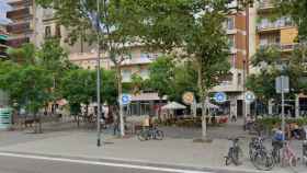 La plaza del Centre, donde se encuentra la guardería cerrada por coronavirus en Barcelona / GOOGLE MAPS