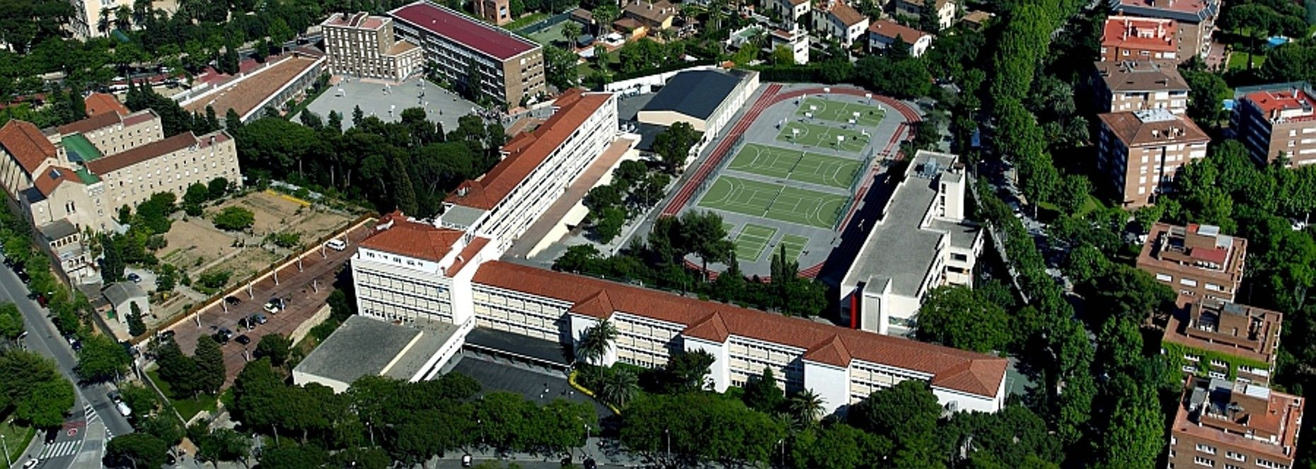 Vista aérea del colegio de élite Liceo Francés de Barcelona