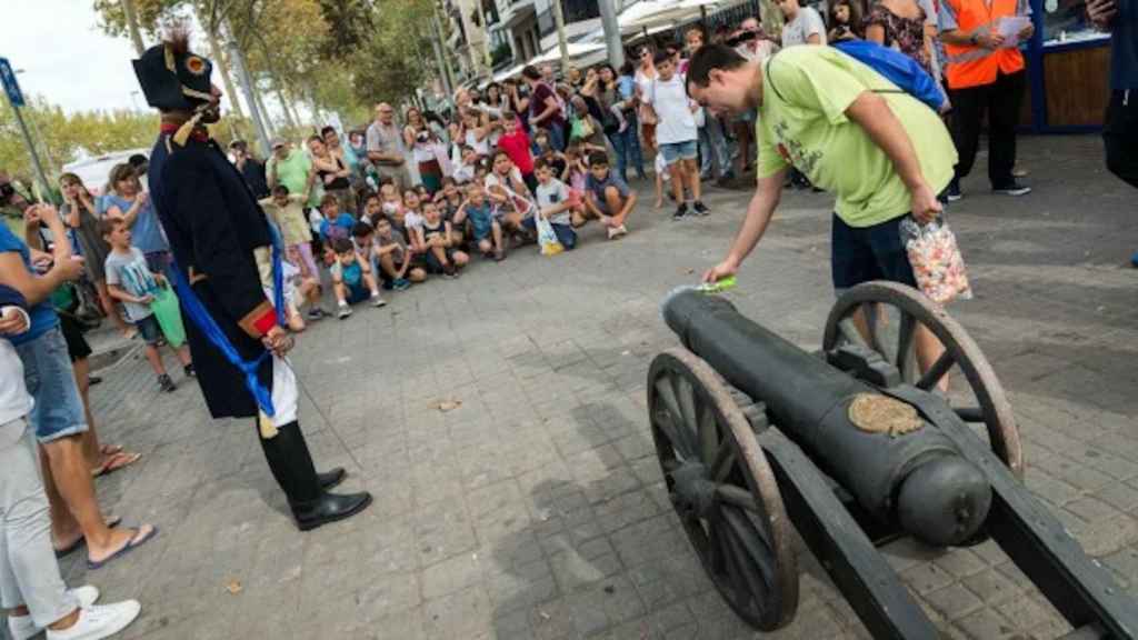 Actividad de la Fiesta Mayor de la Barceloneta