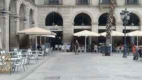 Terrazas en la plaza Reial del barrio Gòtic de Barcelona / JORDI SUBIRANA