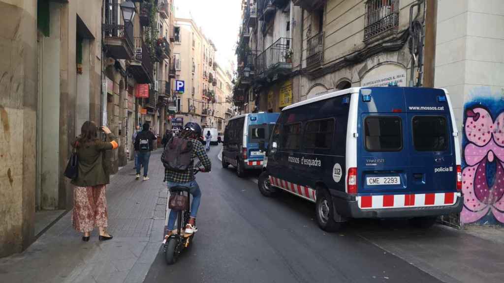 Operación antidroga en el Raval en octubre de 2020 / G.A