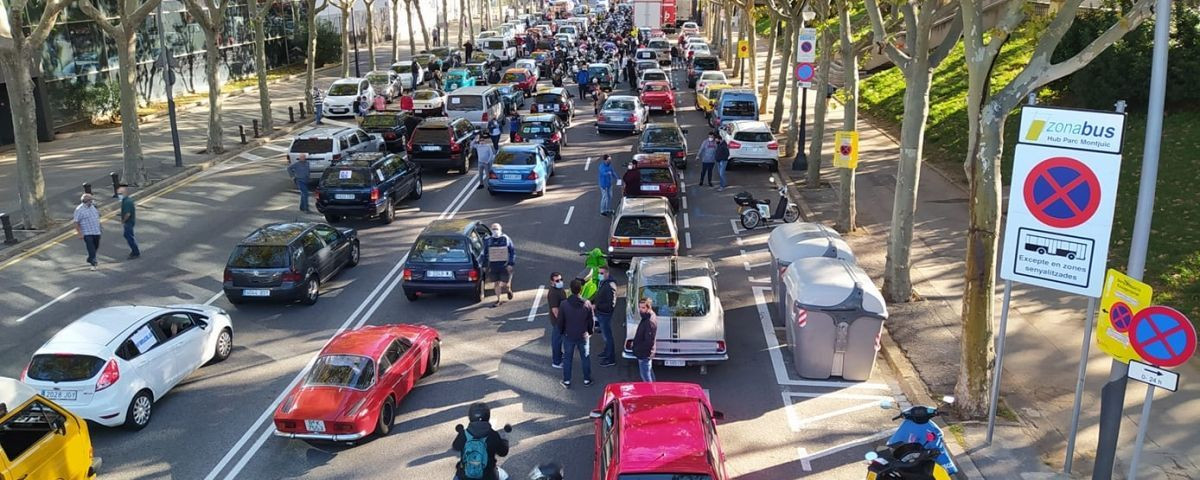 Manifestación contra la Zona de Bajas Emisiones en Barcelona / PARC