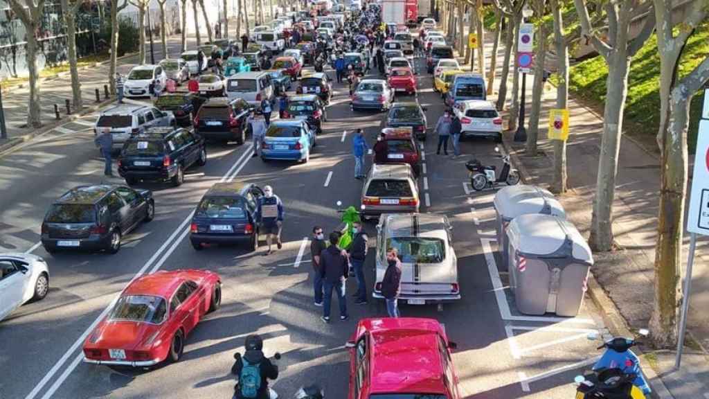 Manifestación contra la Zona de Bajas Emisiones en Barcelona / PARC