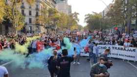 Concentración del ocio nocturno en la Gran Via de les Corts Catalanes de Barcelona / CEDIDA