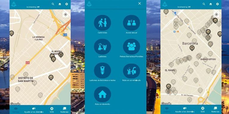 Los usuarios pueden denunciar la presencia de carteristas, agresiones, robos violentos y robos de vehículos 