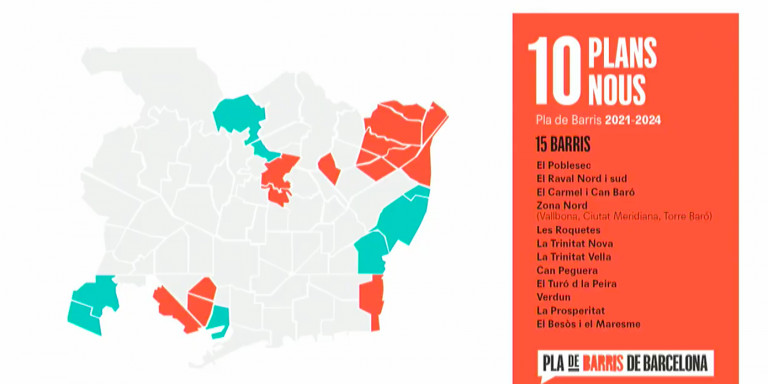 Nuevas zonas de actuación en el Plan de Barrios 2021-24 / AY. DE BCN