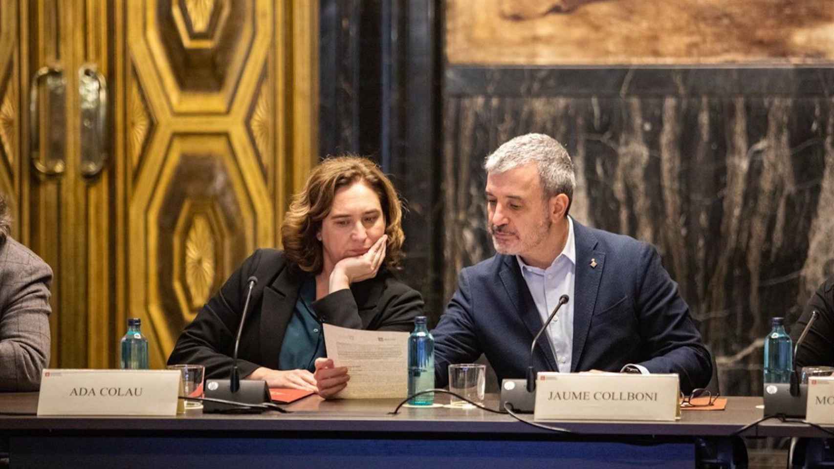 Ada Colau y Jaume Collboni, máximos responsables del Ayuntamiento de Barcelona / EUROPA PRESS