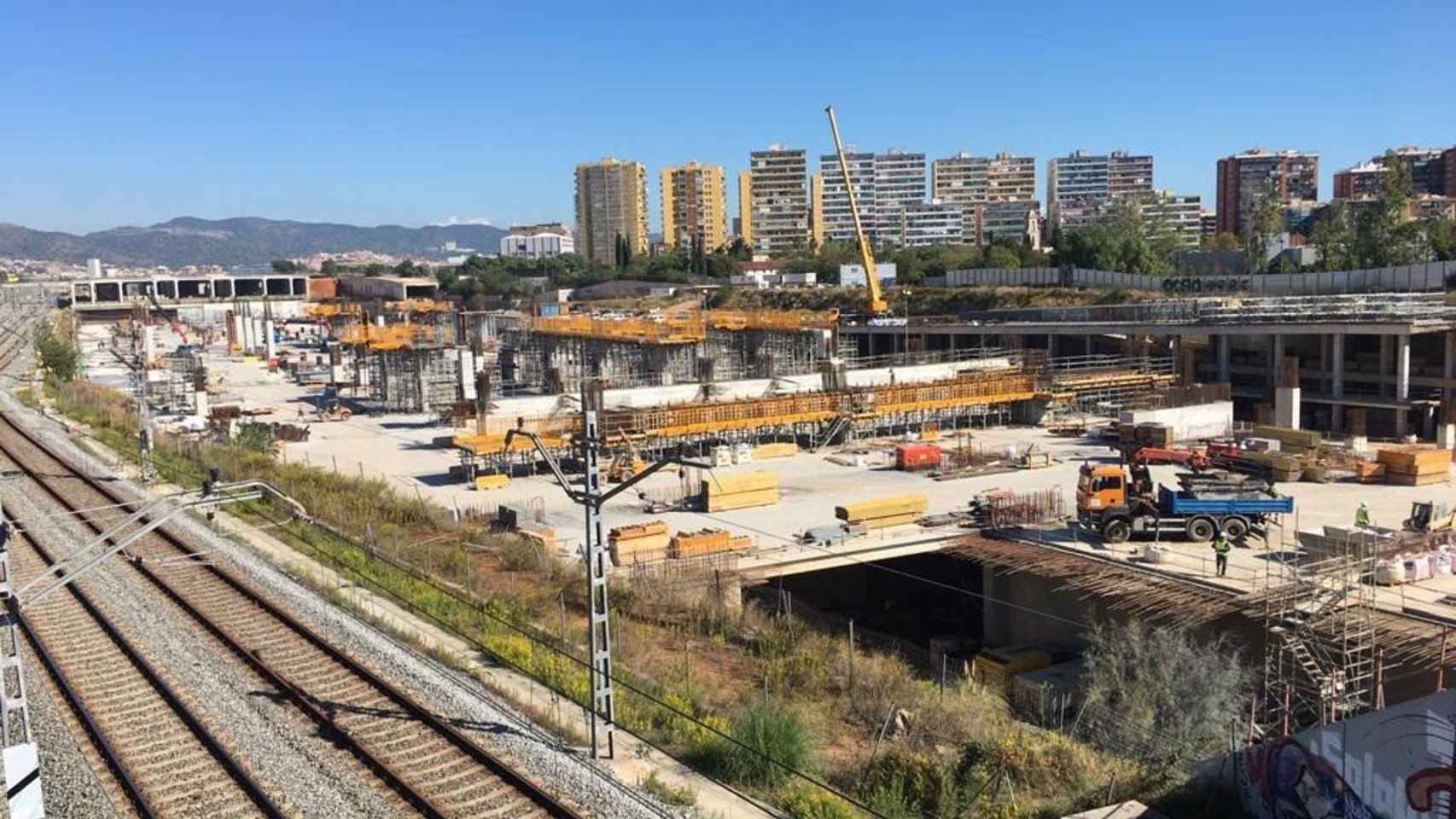 Estación de La Sagrera en obras / ADIF