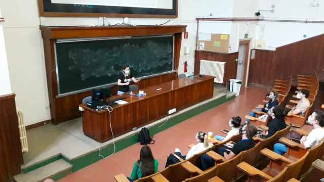 Una clase en la Universitat de Barcelona (UB) / UB