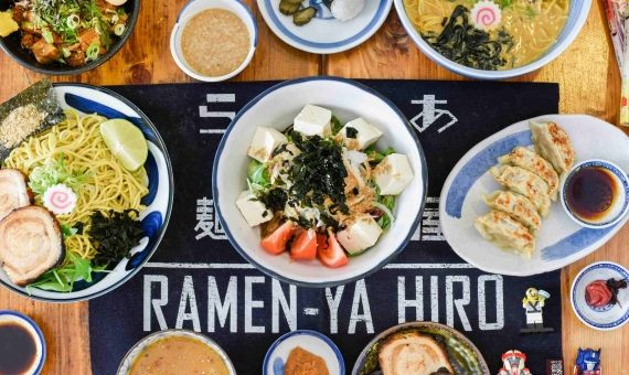 Algunos de los platos del restaurante Ramen-ya Hiro / UBER EATS