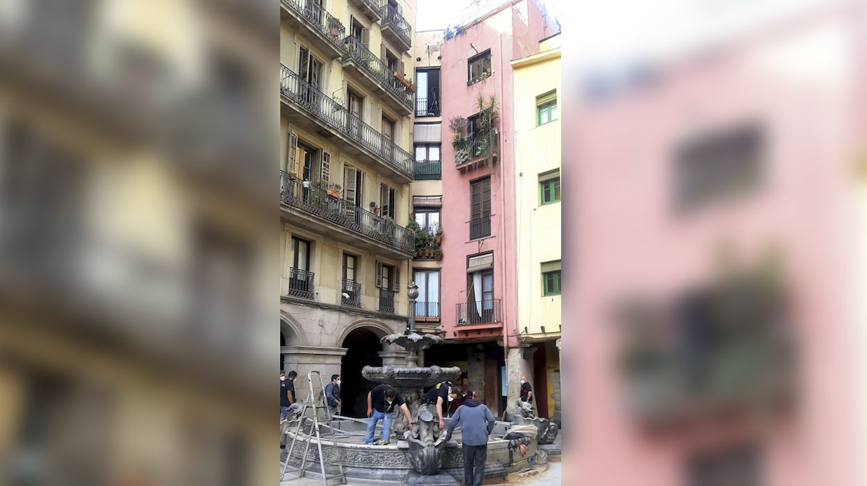 Decorado de la película  ‘Uncharted: Drake’s fortune’ que se está grabando en Barcelona / BMAGAZINE