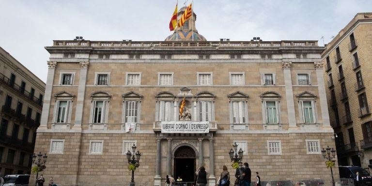 El Palau de la Generalitat en la Plaça de Sant Jaume / PABLO MIRANZO