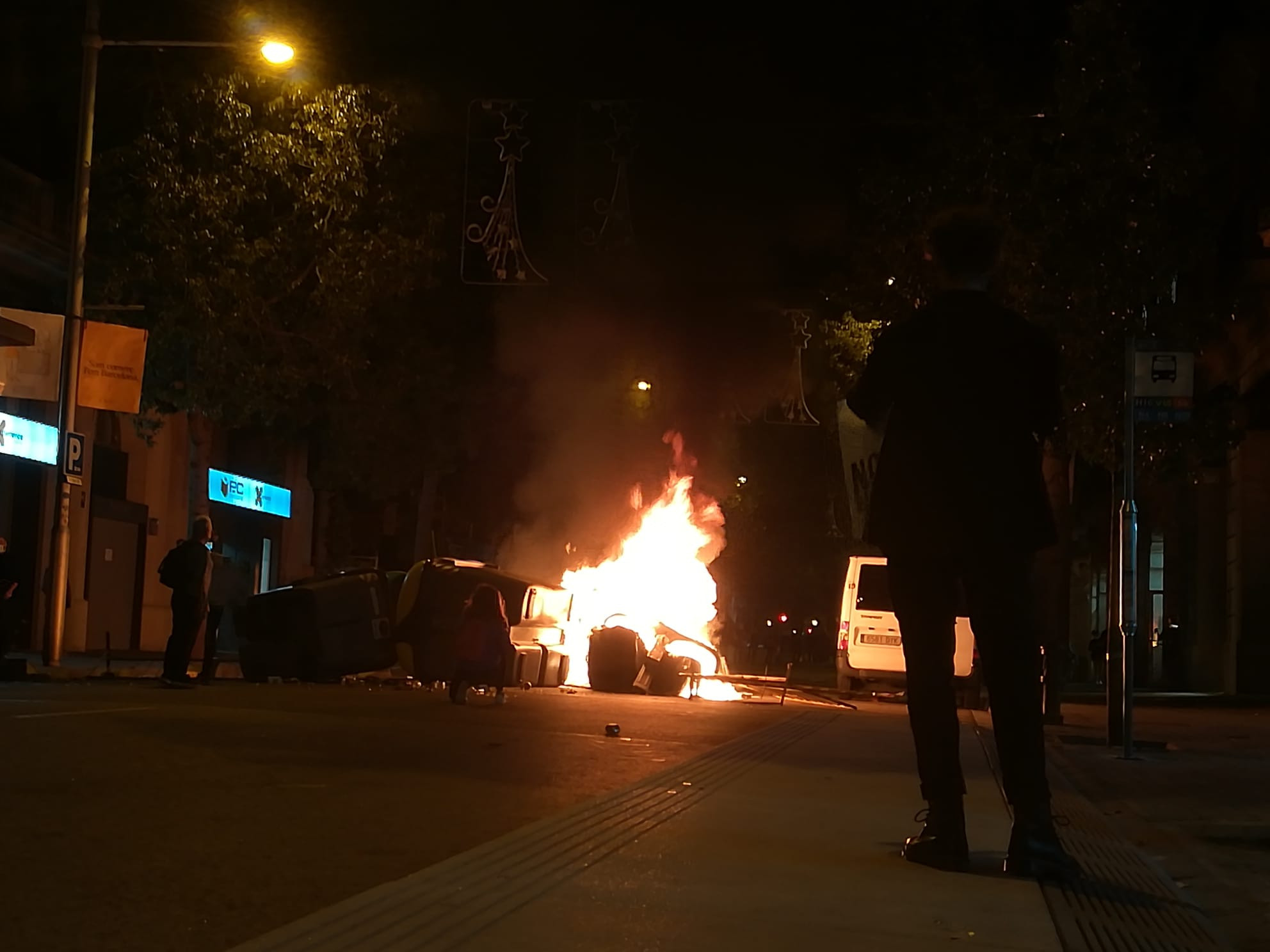 Barricadas durante la protesta / MA