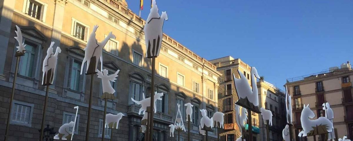 El pesebre de la plaza de Sant Jaume de 2017 / EP