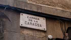 Letrero de la calle de la Carassa en el barrio de la Ribera  / PABLO MIRANZO