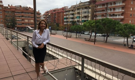 Raquel Sánchez en la terraza del ayuntamiento / RP