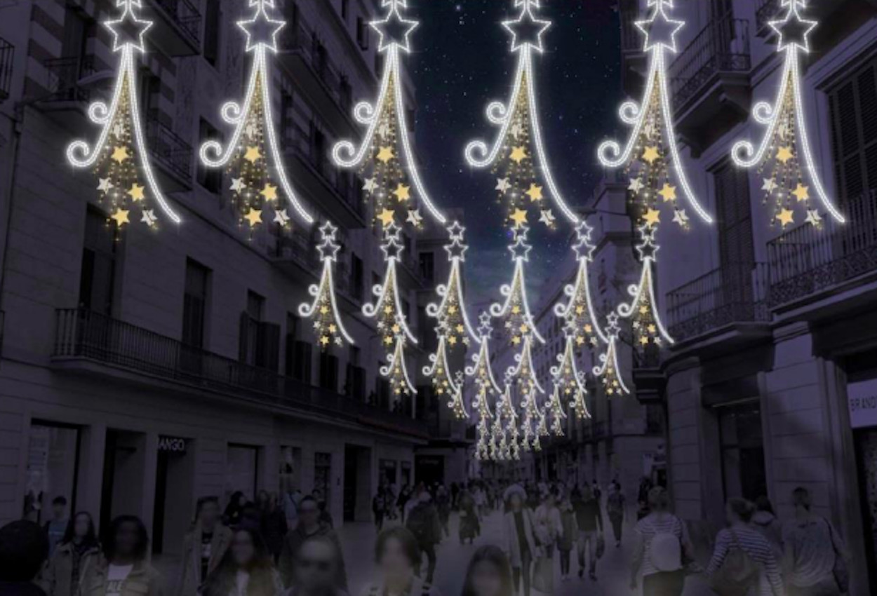Así se iluminarán las calles de Ciutat Vella por Navidad / AJ. DE BCN