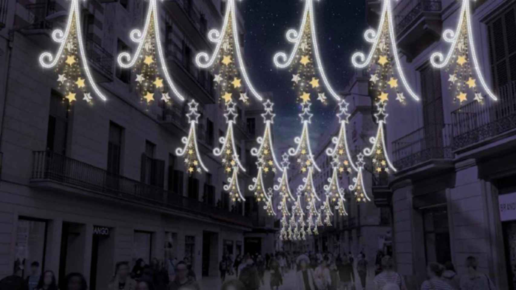 Así lucirán las calles de Ciutat Vella esta Navidad / AJ. DE BCN