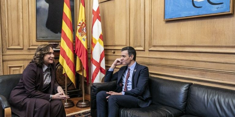 Ada Colau con Pedro Sánchez / AYUNTAMIENTO DE BARCELONA 