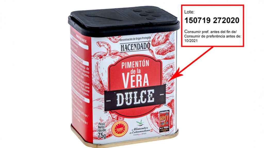 Pimentón de la Vera dulce de su marca Hacendado / MERCADONA