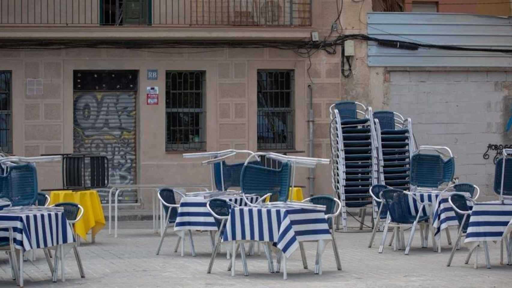 Una terraza de Barcelona cerrada / EUROPA PRESS